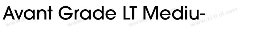 Avant Grade LT Mediu字体转换
